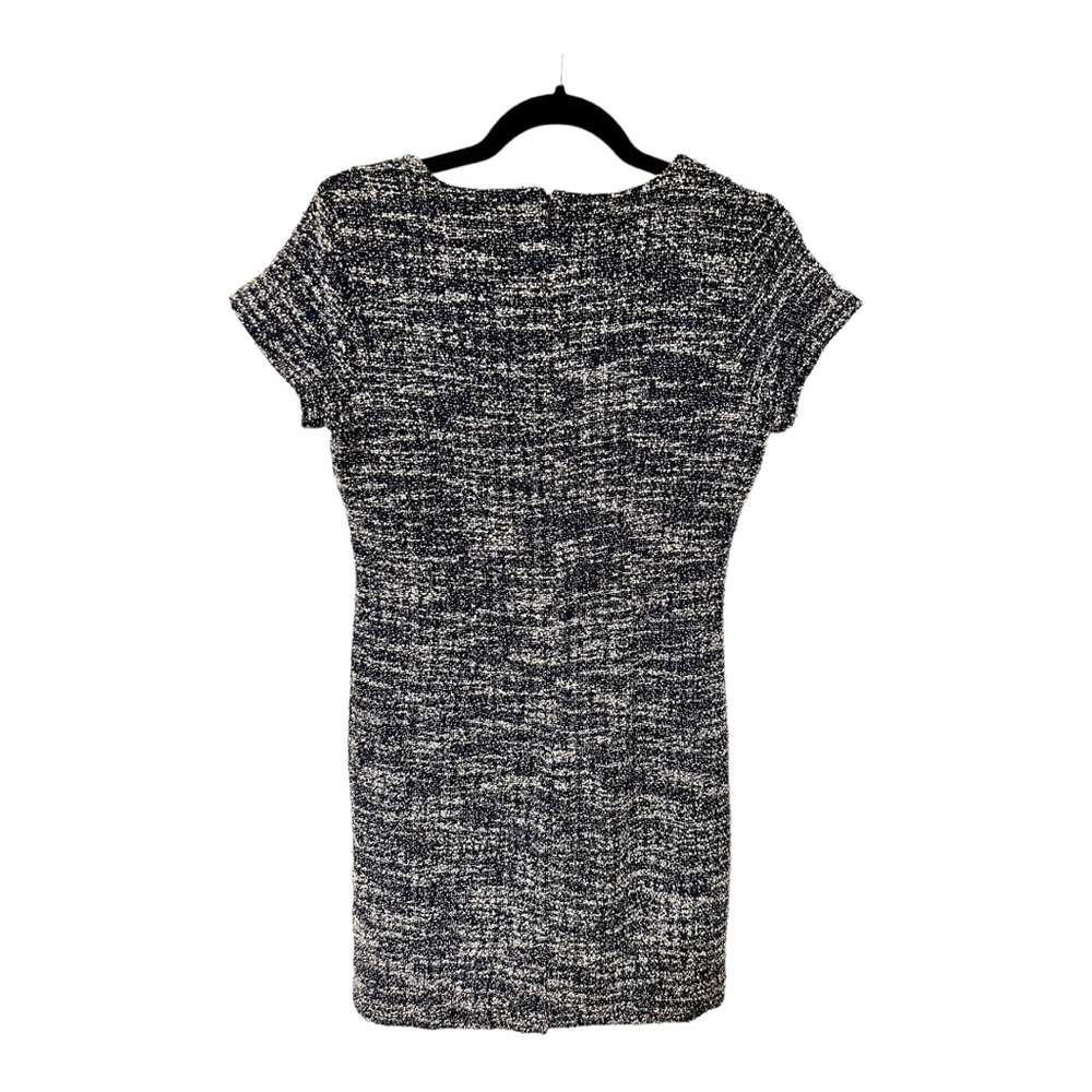 BANANA REPUBLIC Tweed  Blue/White Sleeveless A-Line Career Dress-Size 4